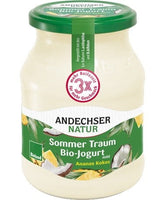 Yaourt ananas coco 37% BIO 500 g ANDECHSER NATUR